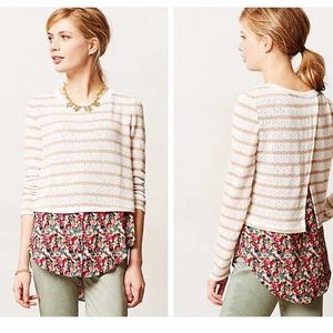 Anthropologie layered sweater